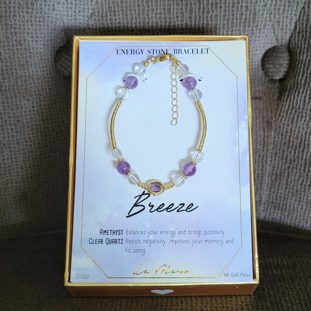 La Meno Breeze🌬 Energy⚡️Stone Bracelet - NIB - Picture 9 of 16